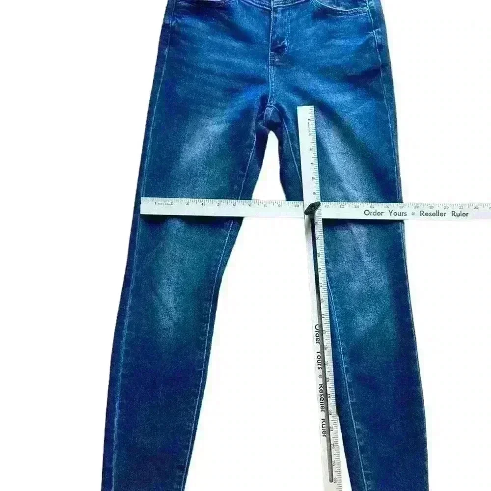 Judy Blue Jean Women size 0/24 Skinny Fit Austen High Rise Western Yoke Like New - Picture 5 of 10